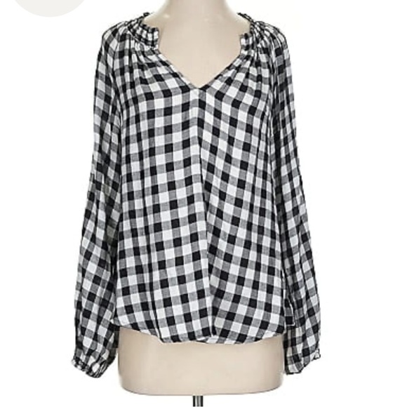 harper heritage Tops - Harper Heritage Black and White Checkered Women's Top